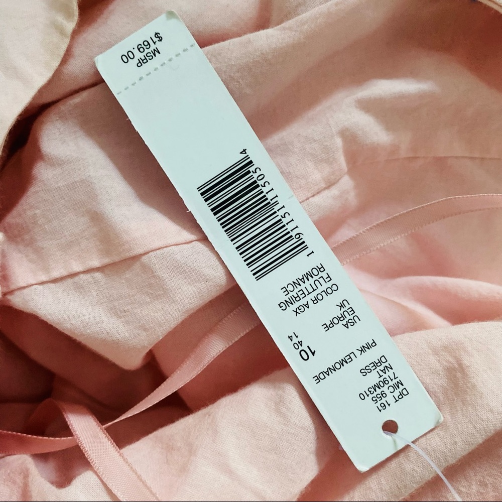 Antonio Melani Nat Eyelet Dress Pink Lemonade Sz 10 - Picture 10 of 14